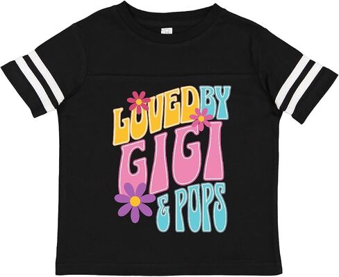 تي شيرت Inktastic Gigi and Pops Love Me Granddaughter للأطفال الصغار in Kuwait
