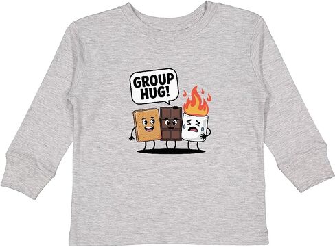تي شيرت Inktastic S'More Group Hug للأطفال الصغار بأكمام طويلة in Kuwait