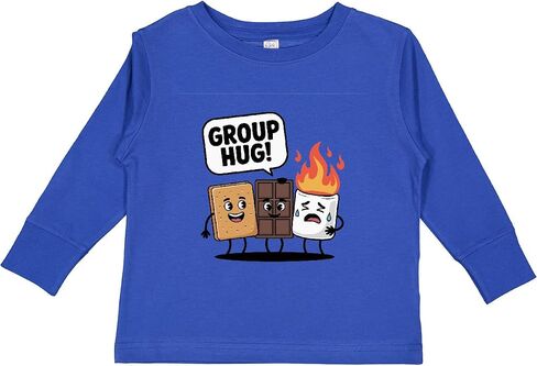 تي شيرت Inktastic S'More Group Hug للأطفال الصغار بأكمام طويلة in Kuwait