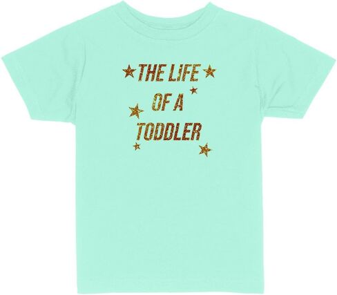 The Life of A Toddler Faux Glitter UB Toddler Kids T-Shirt in Saudi Arabia
