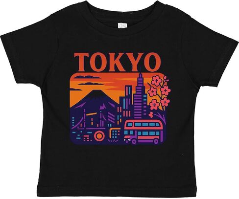 inktastic Tokyo Cityscape Graphic Art Toddler T-Shirt in Saudi Arabia