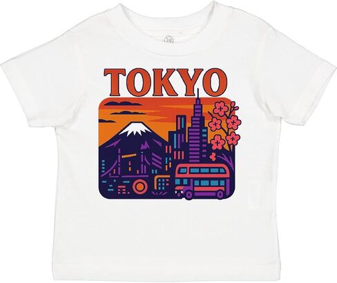تي شيرت للأطفال الصغار من Inktastic Tokyo Cityscape بفن الجرافيك in Kuwait