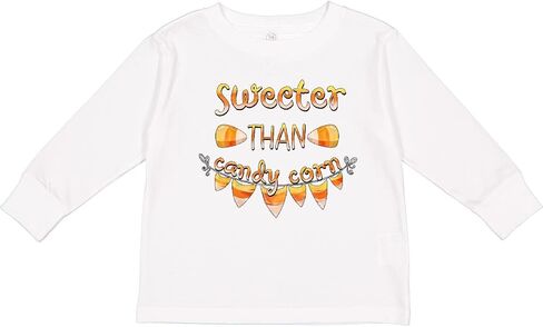 تي شيرت Inktastic Sweeter Than Candy Corn Halloween للأطفال الصغار بأكمام طويلة in Kuwait