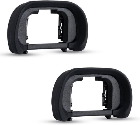 JJC 2-Pack FDA-EP18 Eyecup Eyepiece Eye Cup & FA-SHC1M Hot Shoe Cover Cap for Sony A7 A7II A7 II A7III A7 III A7R A7RII A7R II A7RIII A7R III A7RIV A7R IV A7S A7SII A7S II A9 A99II A99 II A58 Cameras in Saudi Arabia