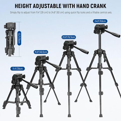 Neewer Basic Mini Desk Tripod للكاميرا مع رأس ومقبض من طراز Pan Tilt ، صغير ، قم بتقديم حامل عصا Selfie Selfie صغير مع 1/4 بوصة لتسجيل الفيديو DSLR VLOG ، MAX LOAD 13.2LB ، TP02 in Kuwait