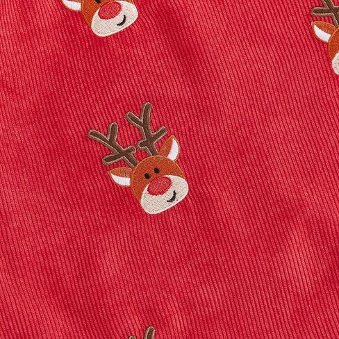 Toddler Girl Christmas Outfit Ruffle Sleeve T-shirt Top Santa Strap Overall Dress 2Pcs Baby Girl Fall Winter Clothes in Kuwait