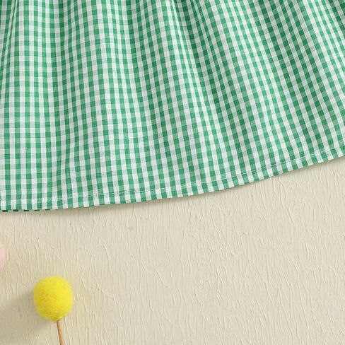 Toddler Baby Girl Outfit Halloween Pumpkin Bow A Line Dress Peter Pan Collar Plaid Clothes in Saudi Arabia