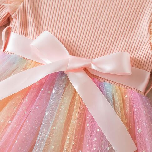 فستان الأميرة TTYAOVO للفتيات الصغيرات بأكمام طويلة كاجوال من التول in Kuwait