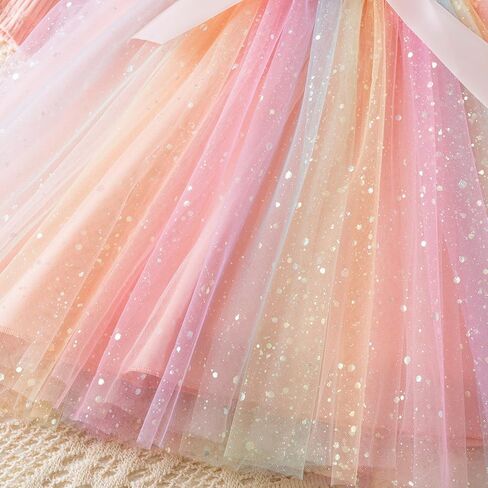 فستان الأميرة TTYAOVO للفتيات الصغيرات بأكمام طويلة كاجوال من التول in Kuwait