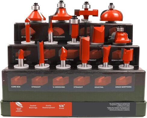 15 Piece Router Bit Set 40115, Woodworking, Carbide Tips in Saudi Arabia