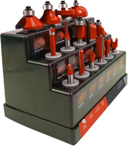 15 Piece Router Bit Set 40115, Woodworking, Carbide Tips in Saudi Arabia