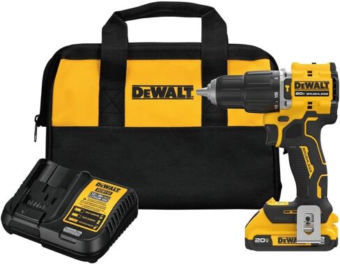 Dewalt DCD799D1 20V MAX ATOMIC COMPACT SERIES ليثيوم أيون بدون فرشاة 1/2 بوصة. طقم مثقاب مطرقي لاسلكي (2 أمبير) in Kuwait