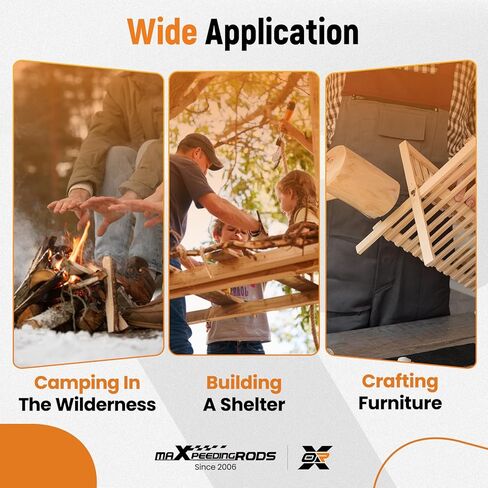 4 قطع من maxpeedingrods مثقاب خشبي يدوي، أدوات Bushcraft Gear Hand Auger Drill Survival Tools Scotch Eye Wood Auger Hand Drill Bushcraft أداة Auger للتخييم، في الهواء الطلق، المشي لمسافات طويلة، الأعمال الخشبية in Kuwait