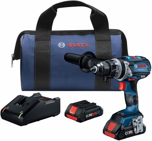 Bosch GSB18V-975CB25-RT 18V Brushless Lithium-Ion 1/2 in. Cordless Connected-Ready Hammer Drill Driver Kit with 2 Batteries (4 Ah) (Renewed) in Saudi Arabia
