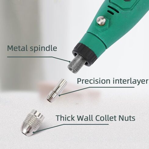 3 Speeds 44pcs Mini Cordless Rotary Tool Set - USB Rechargeable 3.6V Motor, Ergonomic Design for Sanding, Polishing, Drilling, Etching & DIY Crafts - Includes Multiple Bits & Accessories in Saudi Arabia