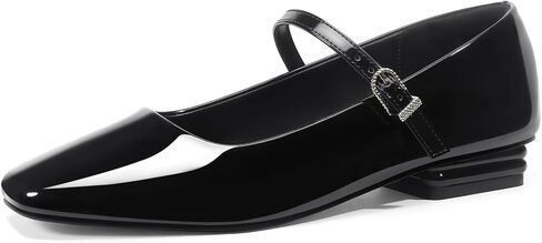 Mary Jane Shoes Women Square Toe Mary Jane Flats Casual Ballet Flats with Ankle Strap Dressy Comfortable in Kuwait
