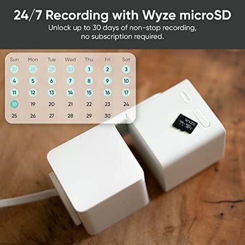 كاميرا WYZE Cam Pan v3 داخلية/خارجية IP65-Rated 1080p Pan/Tilt/Zoom Wi-Fi Smart Home Security Camera مع رؤية ليلية ملونة، صوت ثنائي الاتجاه، متوافق مع Alexa & Google Assistant، أبيض، عبوتان (متجدد) in Saudi Arabia