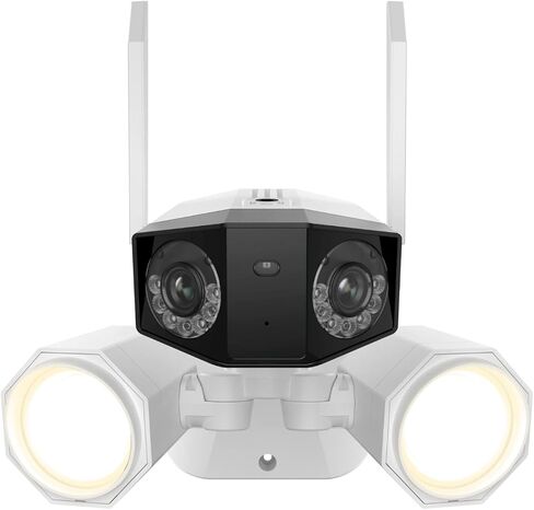REOLINK 4K 8MP Floodlight Security Camera Outdoor, Dual-Lens Camera w/ 180° FOV, Dual-Band Wi-Fi 6, Color Night Vision with 1800lm Floodlight, Smart AI Detection, IP67 Waterproof, AC (100~240V) in Saudi Arabia