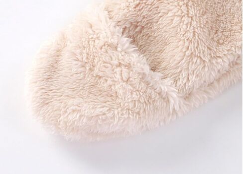 CAHL&FAUO Newborn Baby Jumpsuit With Fold-Over Mittens Girls Boys Winter Snowsuit Fleece Warm Romper Hooded Outwear Outfits in Kuwait