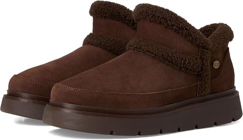 حذاء نسائي من Skechers سهل الارتداء بدون استخدام اليدين Keepsakes Lite Bootie Ankle Boot - Black/Black، 5 in Saudi Arabia