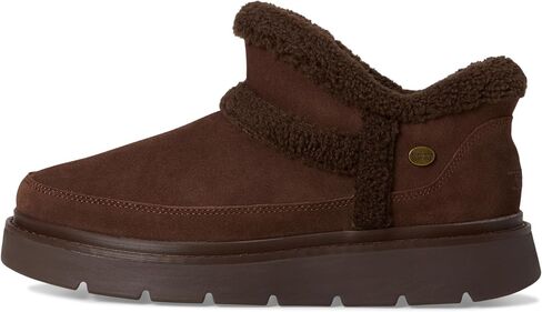 حذاء نسائي من Skechers سهل الارتداء بدون استخدام اليدين Keepsakes Lite Bootie Ankle Boot - Black/Black، 5 in Saudi Arabia