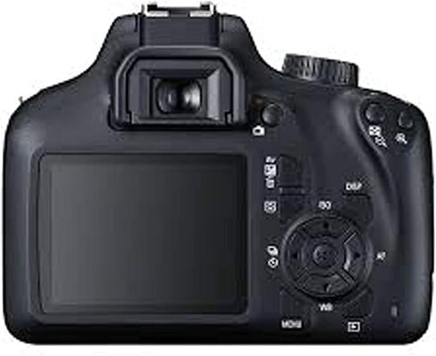 Canon EOS 4000D DSLR (Rebel T100) W/ 18-55mm Zoom Lens Kit |18 Megapixels CMOS | HD Video Bundled with 64GB Memory, 3PC Filter Kit, Case, Flex Tripod + More (27PC Bundle) (Renewed) in Saudi Arabia