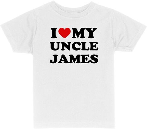I Love My Uncle James Toddler Kids T-Shirt in Saudi Arabia