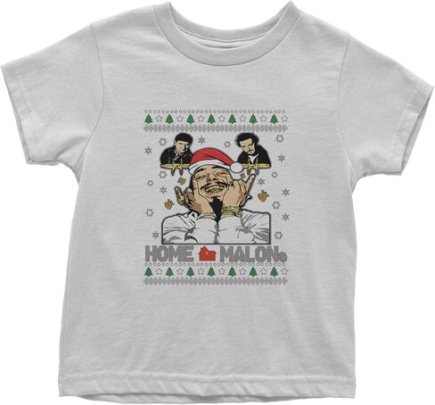 Home Malone Ugly Christmas Toddler T-Shirt, Soft Cotton in Saudi Arabia