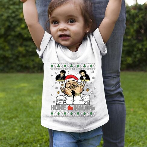 Home Malone Ugly Christmas Toddler T-Shirt, Soft Cotton in Saudi Arabia