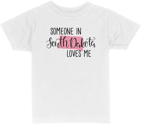 Someone in South Dakota Loves Me Toddler Kids T-Shirt in Saudi Arabia