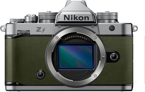 Nikon Zf Mirrorless Camera with 24.5MP Full Frame Sensor 4K UHD 30FPS Vari Angle Touchscreen OLED Viewfinder Dual Card Slot (Silver and Moss Green) in Saudi Arabia