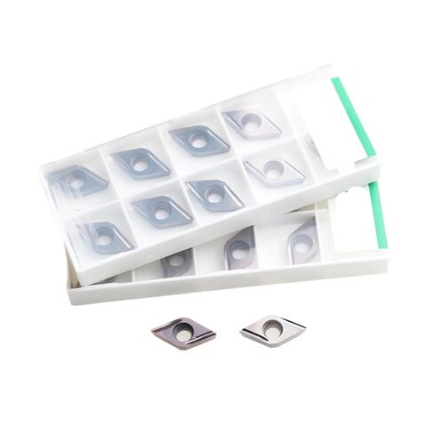 10 قطعة DCGT070201 DCGT070202 DCGT070204 DCGT11T301 DCGT11T302 DCGT11T304 R-F L-F R-U L-U شفرات قطع المخرطة باستخدام الحاسب الآلي (DCGT11T302 ، L-U GC530) in Kuwait