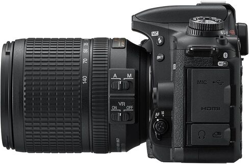 كاميرا Nikon D7500 DSLR مع عدسة 18-140 مم f/3.5-5.6G ED VR + قطعتين ذاكرة 64 جيجابايت + غطاء محرك السيارة + بطارية إضافية + مرشحات + المزيد (حزمة 28 قطعة) (متجددة) in Saudi Arabia