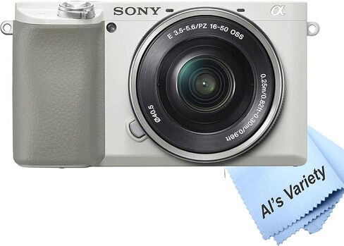 كاميرا Sony Alpha a6100 (أبيض) رقمية بدون مرآة مع عدسة 16-50 مم + بطاقة 32 جيجابايت وحامل ثلاثي القوائم وحقيبة والمزيد (حزمة 18 قطعة) (متجددة) in Saudi Arabia
