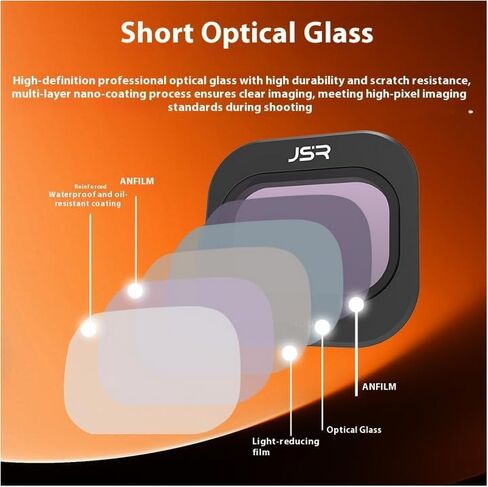 Lens Filter for DJI Mini 5 Pro Drone (Star+CPL+ND8 16 32 64+Night+Black Mist 1/4) in Saudi Arabia