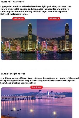 Lens Filter for DJI Mini 5 Pro Drone (Star+CPL+ND8 16 32 64+Night+Black Mist 1/4) in Saudi Arabia