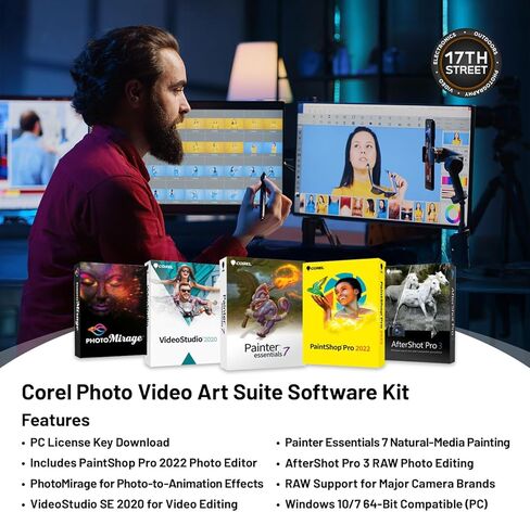 FUJIFILM X-T5 Mirrorless Camera (Silver) with 40MP APS-C X-Trans CMOS 5 HR Sensor, Corel Photo Video Art Suite for Editing, NP-W235 Battery, 64GB Extreme PRO SDXC Card & Camera/Camcorder Gadget Bag in Saudi Arabia