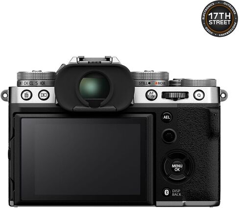FUJIFILM X-T5 Mirrorless Camera (Silver) with 40MP APS-C X-Trans CMOS 5 HR Sensor, Corel Photo Video Art Suite for Editing, NP-W235 Battery, 64GB Extreme PRO SDXC Card & Camera/Camcorder Gadget Bag in Saudi Arabia