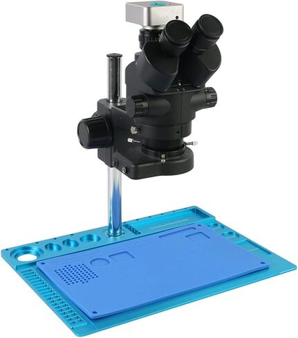 مجهر رقمي صناعي 36MP مجهر صناعي عالي الدقة للهاتف PCB لحام 7x-45x تكبير مستمر مجهر ثلاثي العينيات in Kuwait