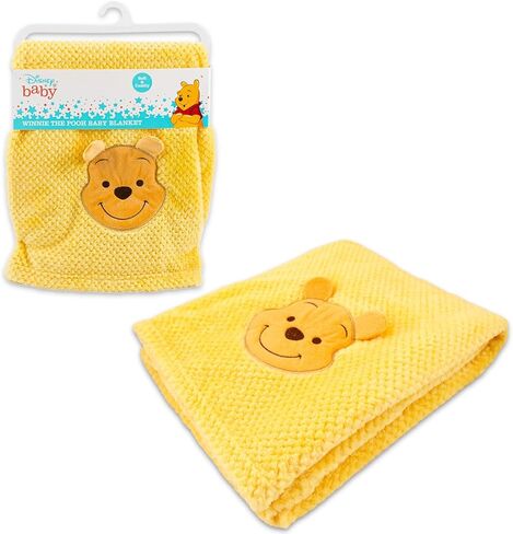 Disney Winnie The Pooh Baby Gift Set - 6 Pc Newborn Essentials Bundle with Blanket, Rattle, Bottle, Teether, Scrapbook Stickers, More | Baby Shower Gifts for Girls, Boys in Saudi Arabia