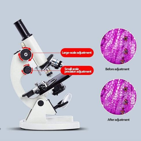 Monocular Microscope, monocular Straight Tube with 45° Tilt with Handpiece Clip,Powerful Biological Microscopes in Saudi Arabia