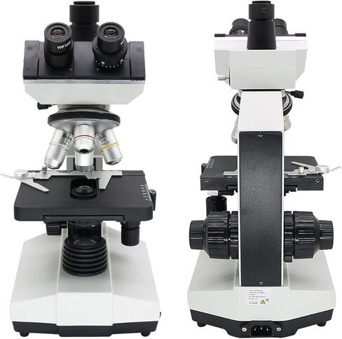 مجهر بيولوجي، مجهر أحادي العين ثلاثي العينيات LED 1600X f/مراقبة الأبحاث البيولوجية المختبرية لمختبر المدرسة، مجهر ثنائي العينين in Kuwait