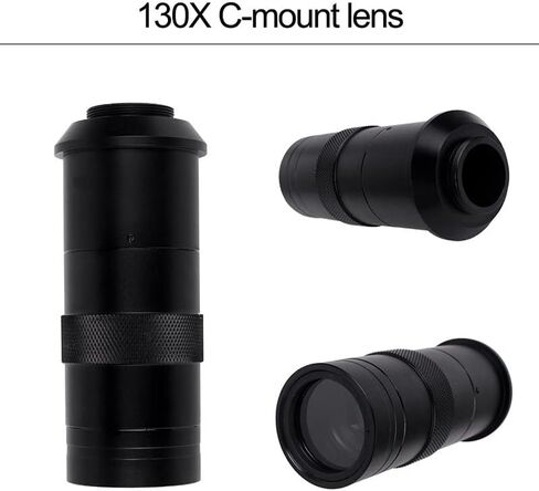 Microscope Kit Monocular Microscope Digital Camera 38MP 1080P Lens with LED Light Workbench Stand Microscope Lens Adapters in Saudi Arabia