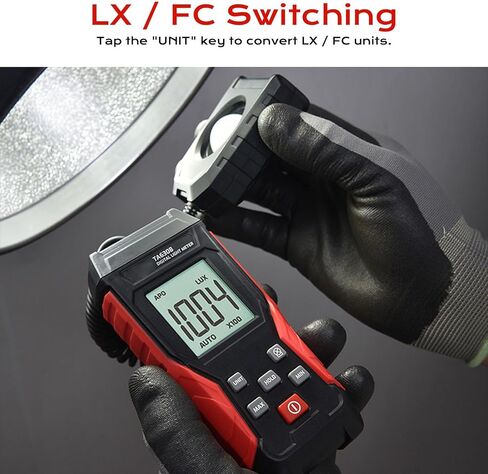 EVGATSAUTO مقياس الضوء متر الإضاءة متر 0.1-200000 LX 200-20000-200000 LX يتراوح دقة 4٪ مع شاشة LCD البيانات عقد إيقاف تلقائي للتصوير الفوتوغرافي LED نمو النبات in Saudi Arabia