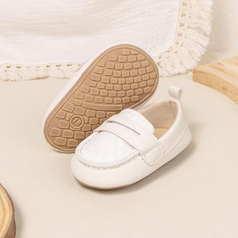 Infant Baby Boys Loafers Soft Sole PU Leather Toddler Moccasins Girls First Walking Crib Dress Shoes in Saudi Arabia