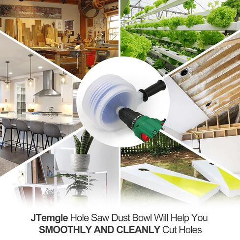 160mm Hole Saw Dust Bowl with Handle, Rubber Scalable Dust Cover Collector for Ceiling Cutting Work and Other Drilling Works in Kuwait