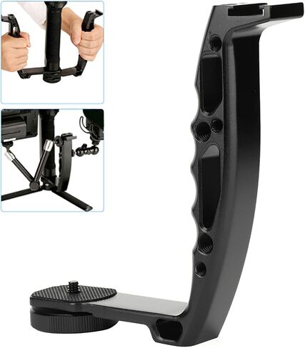 Akozon Aluminum Alloy L Bracket Extended Single Handle Grip for Crane 2 Ronin S Gimbal in Saudi Arabia