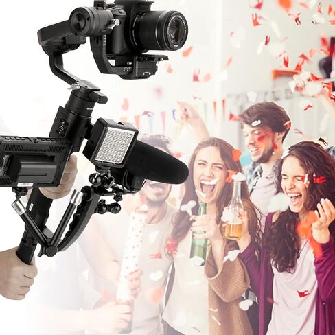 Akozon Aluminum Alloy L Bracket Extended Single Handle Grip for Crane 2 Ronin S Gimbal in Saudi Arabia
