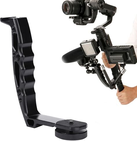 Akozon Aluminum Alloy L Bracket Extended Single Handle Grip for Crane 2 Ronin S Gimbal in Saudi Arabia