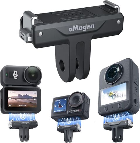 Magnetic Mount Adapter for DJI OSMO Nano/360/ Action 5 Pro/Action 4/Action 3,with 1/4 Screw Hole,Metal Quick Release Mount in Saudi Arabia